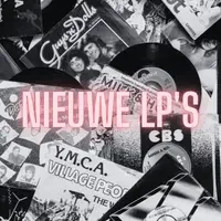 Nieuwe LP's met neon letter nieuw vinyl en singles 