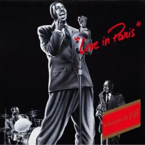 De officiële voorkant van de promo-CD Live In Paris, een exclusieve jazz-uitgave van Johnnie & Jazz