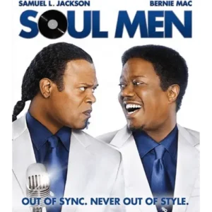 De swingende hoes van de Blu-ray 'Soul Men', een muzikale komedie met Samuel L. Jackson en Bernie Mac in de hoofdrol
