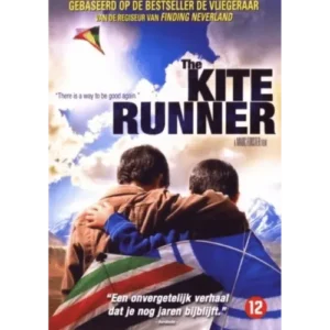 De officiële DVD-hoes van de emotionele boekverfilming 'The Kite Runner', geregisseerd door Marc Forster, uitgebracht in 2007.